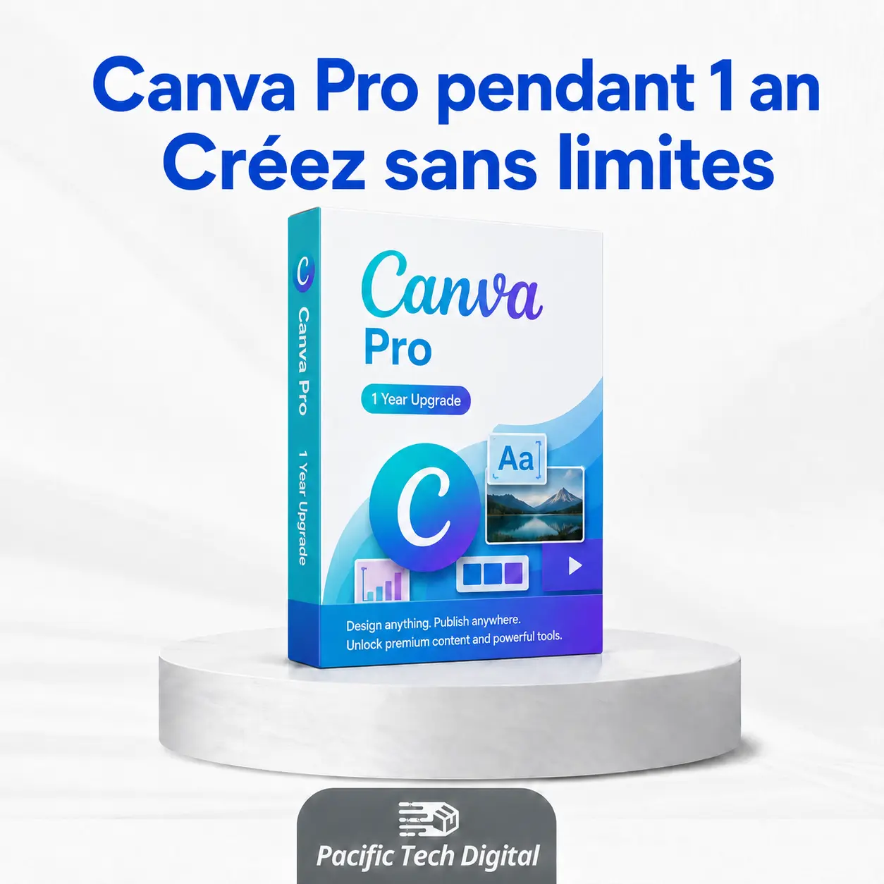 Canva Pro — Mise à niveau 1 an
