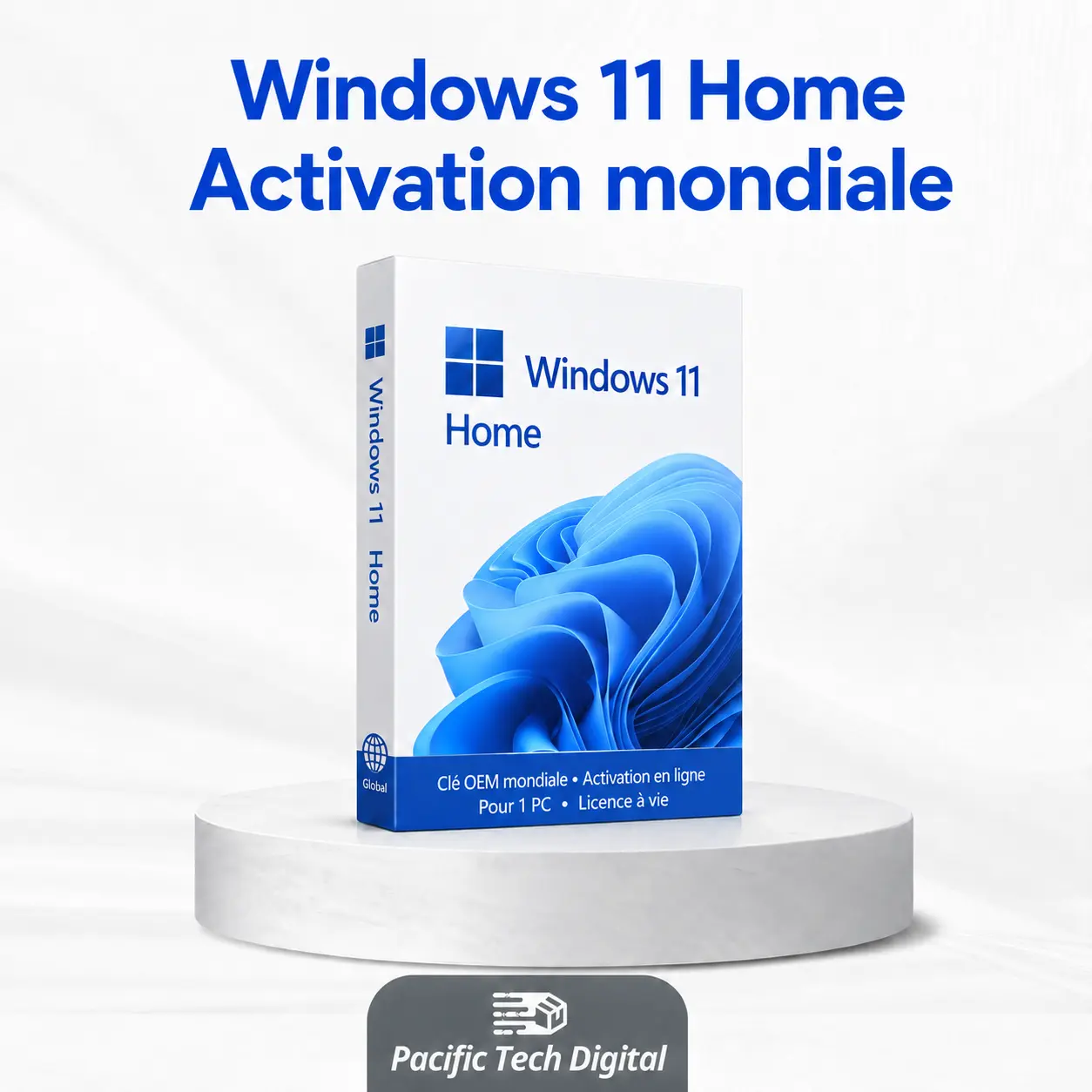 Windows 11 Home — Clé OEM mondiale
